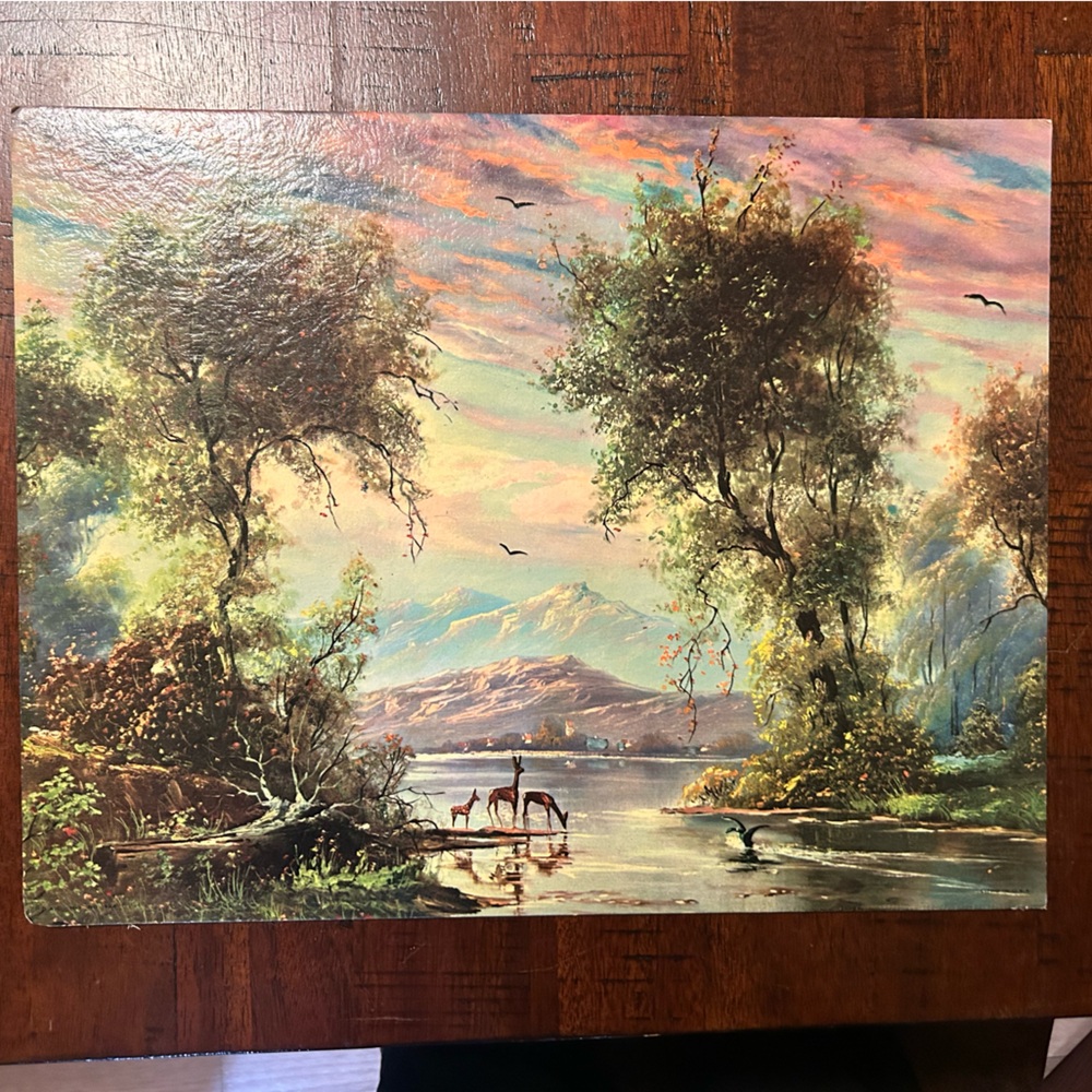 “Italian Scene” Vintage Art Print